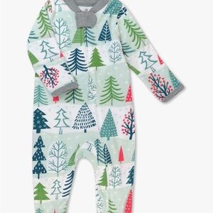 Festive Tree Print Baby Sleeper